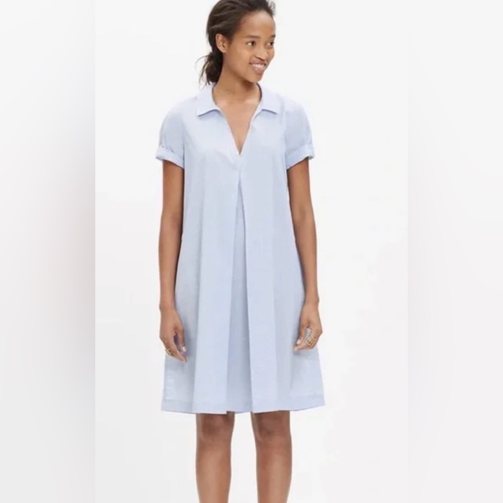 Madewell swing out Collared Mini Shift Dress